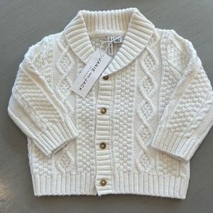 NWT Janie and Jack white cardigan